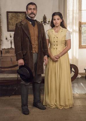 Alexandre Nero e Gabriela Medvedovski estão em “Nos Tempos do Imperador”